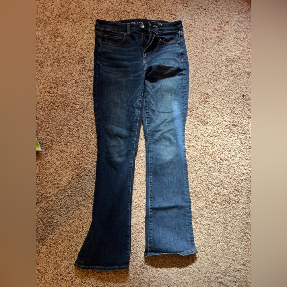 Classic Blue American Eagle Next Level Stretch Women's Jeans size 4 GUC